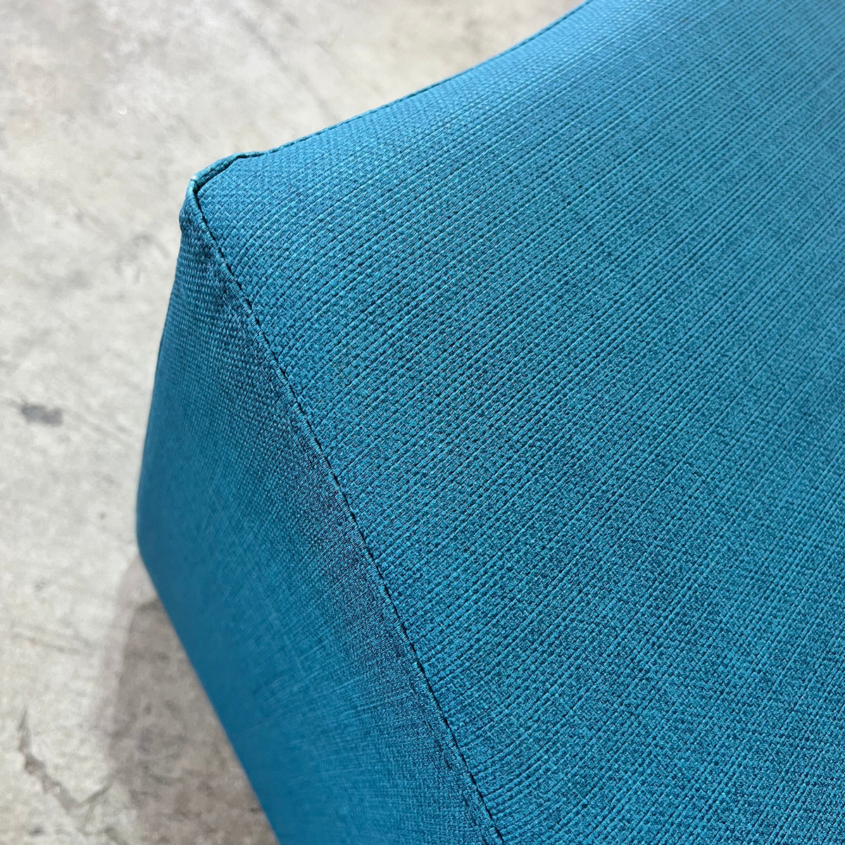 Teal Vinyl Modular Sofa Piece