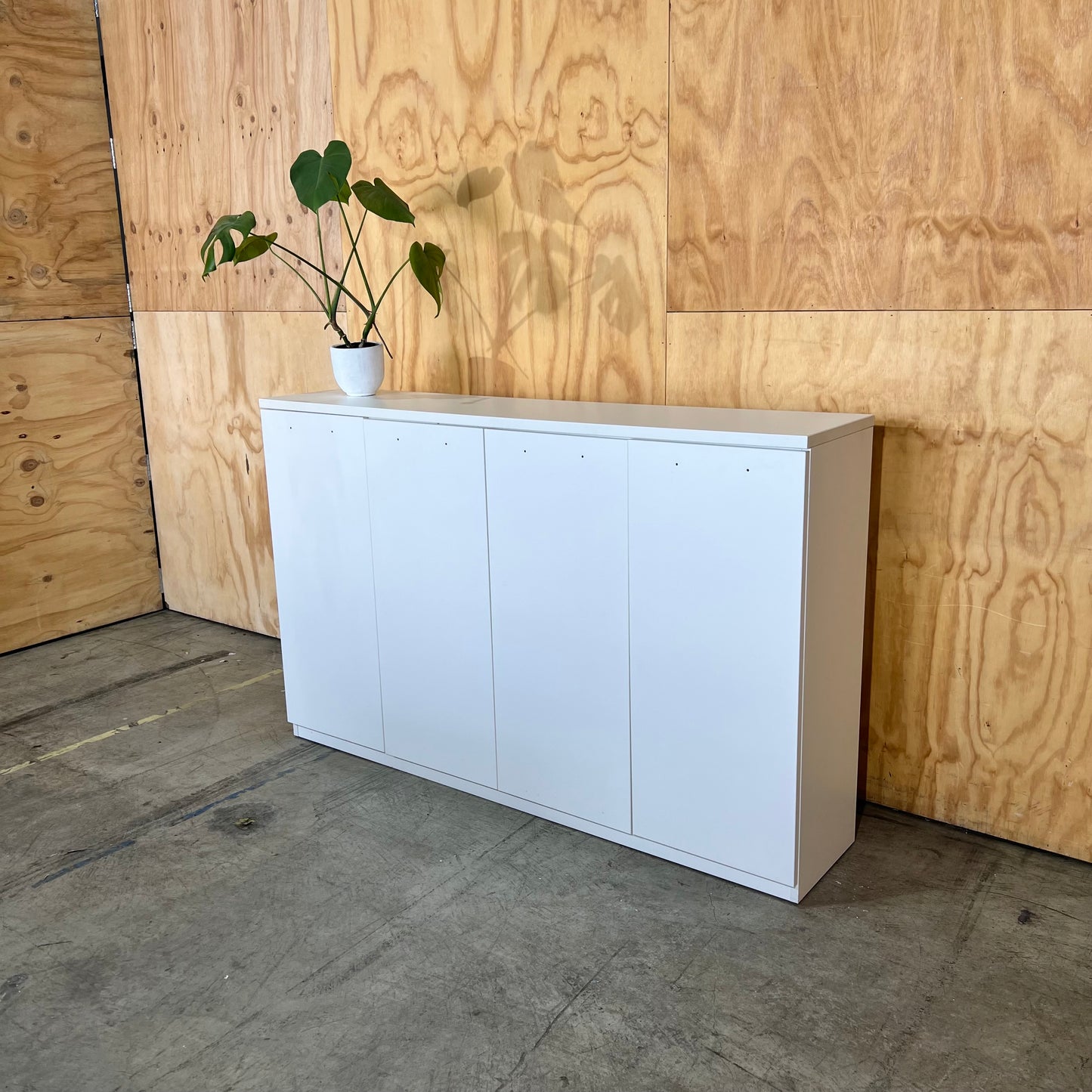 White 4-Door Sideboard