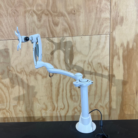 Halefe White Monitor Arm with USB Ports