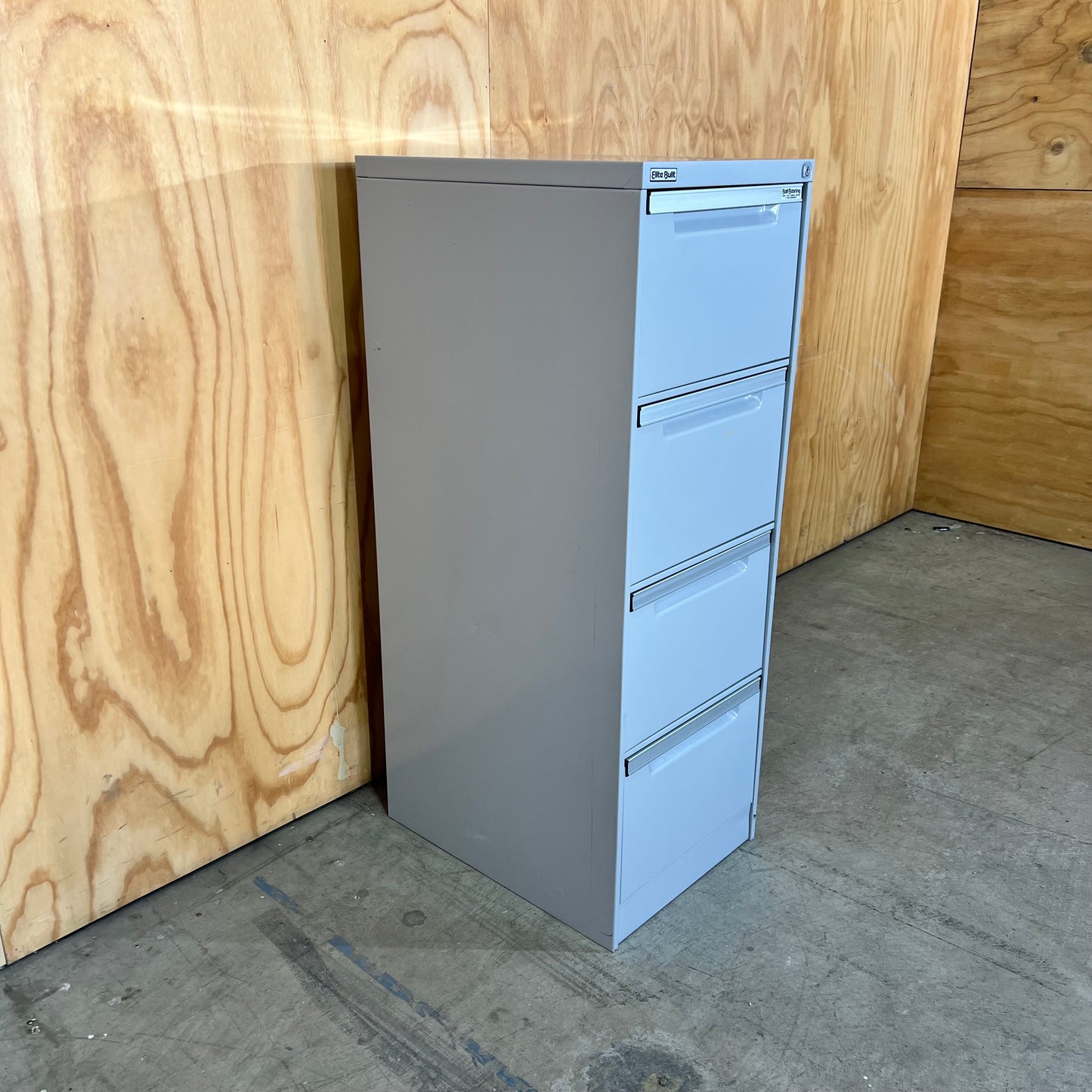 Light Grey Metal Filing Cabinet