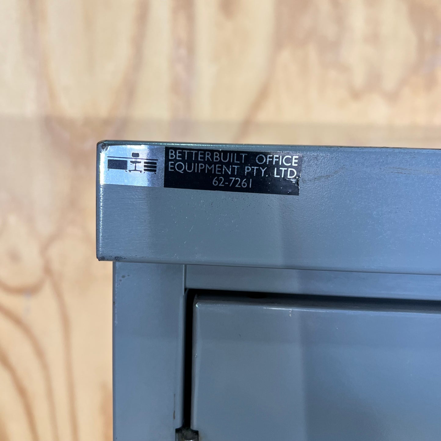 Grey Metal 2 Door Cabinet