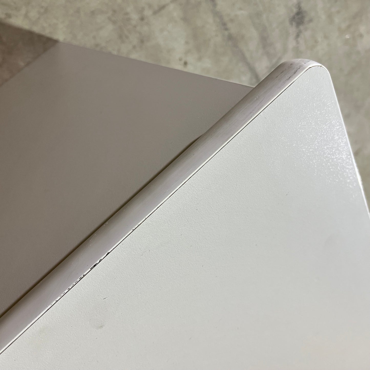 Light Grey Desk with Three Drawers
