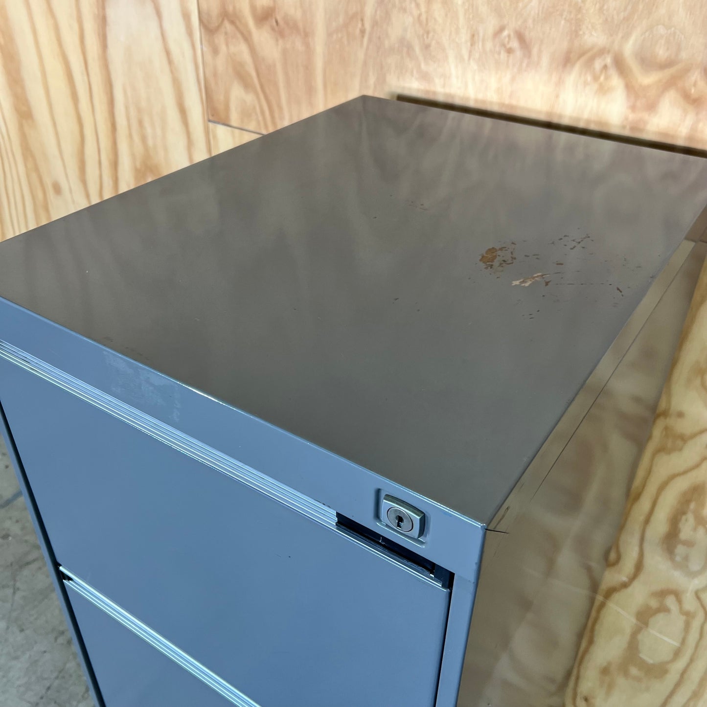 Steel Grey 4-Drawer Filing Cabinet