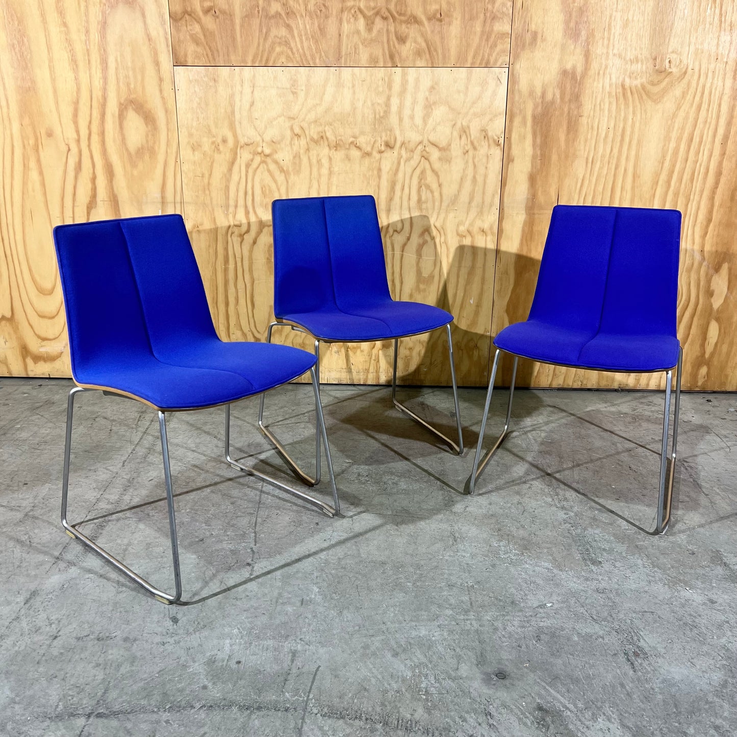 Schamburg Alvisse Miles Side Chair in Blue