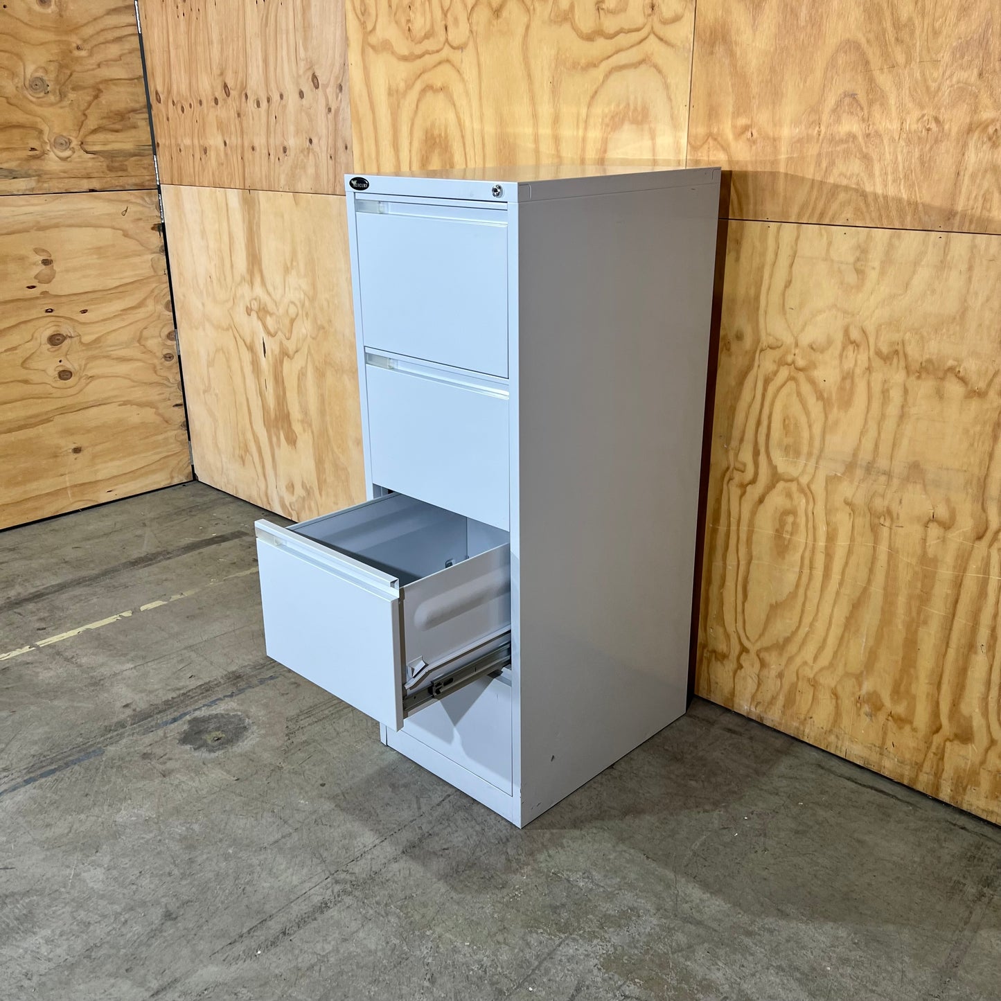Mercury Light Grey Metal Filing Cabinet