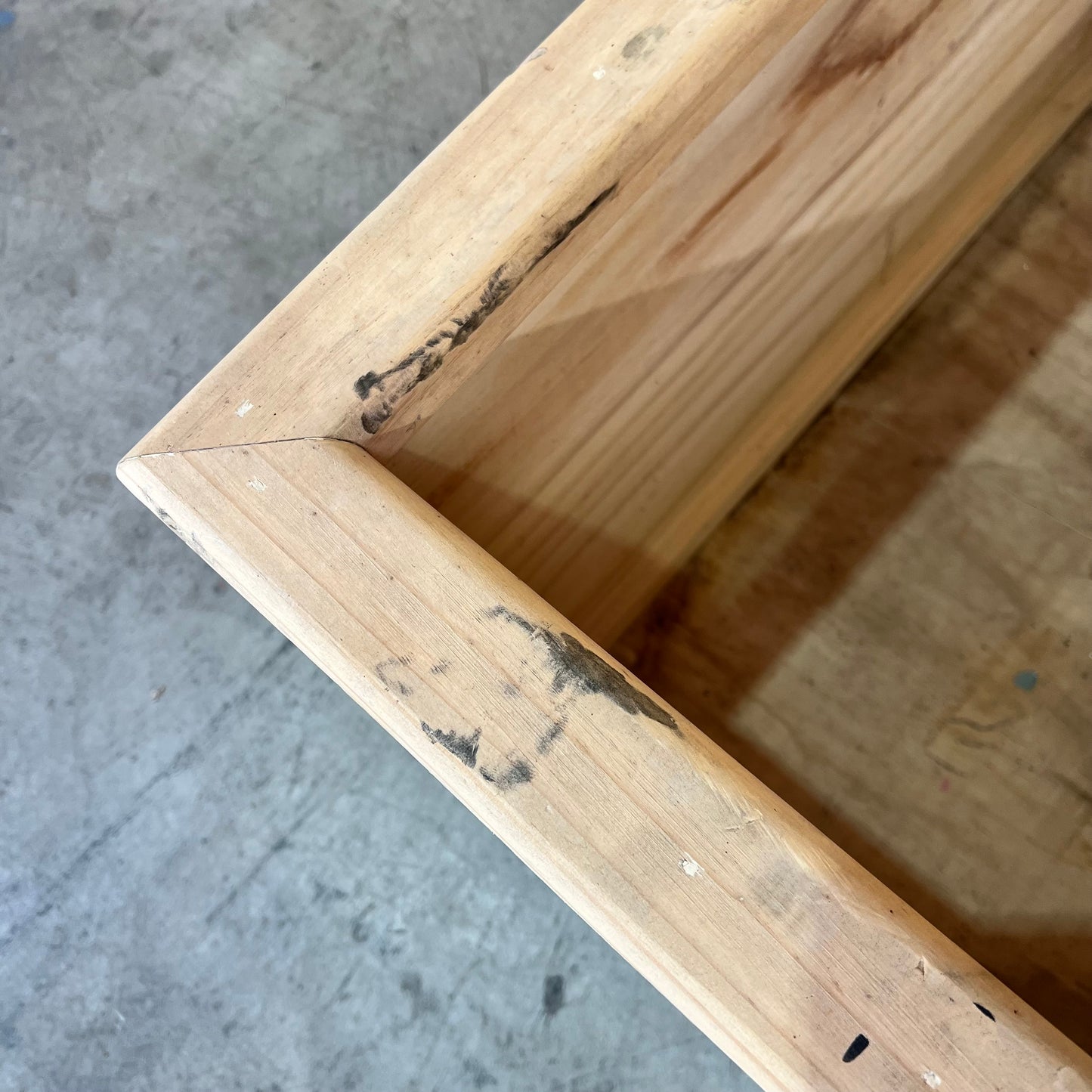 Timber Planter on Castor Wheels