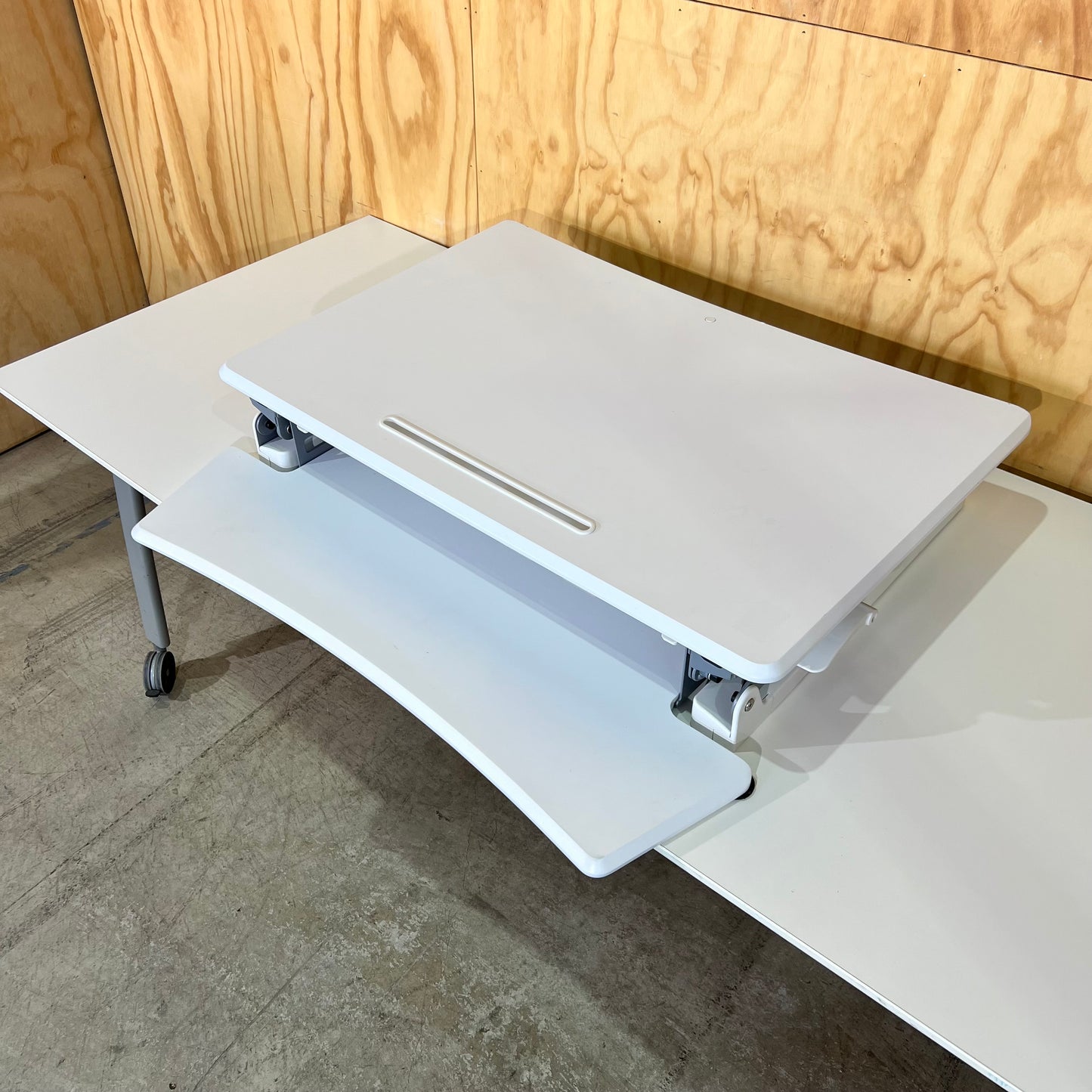 White Desk Riser