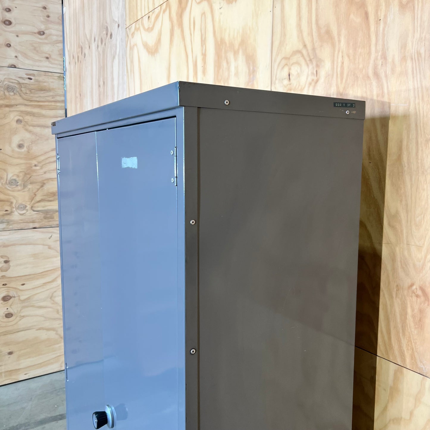 Grey Metal 2 Door Cabinet