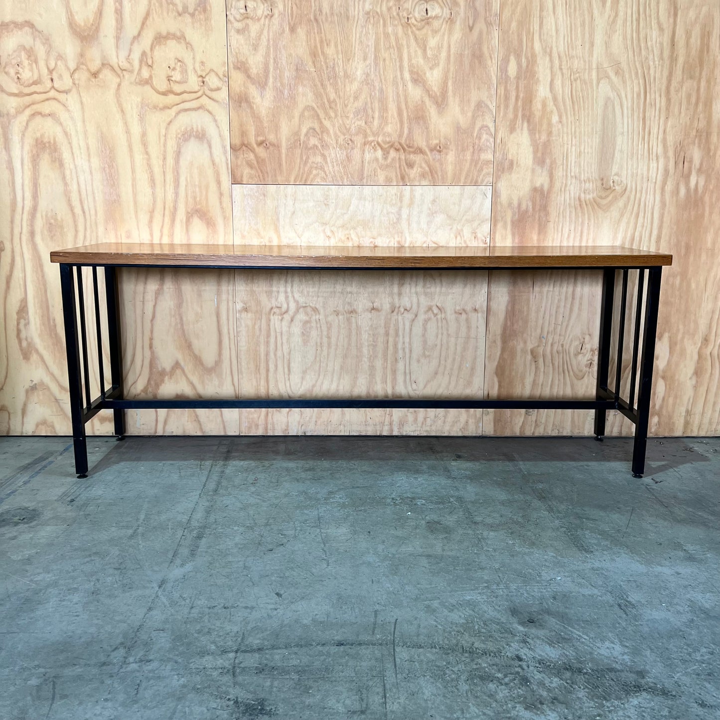 Long Timber Narrow High Bench Table