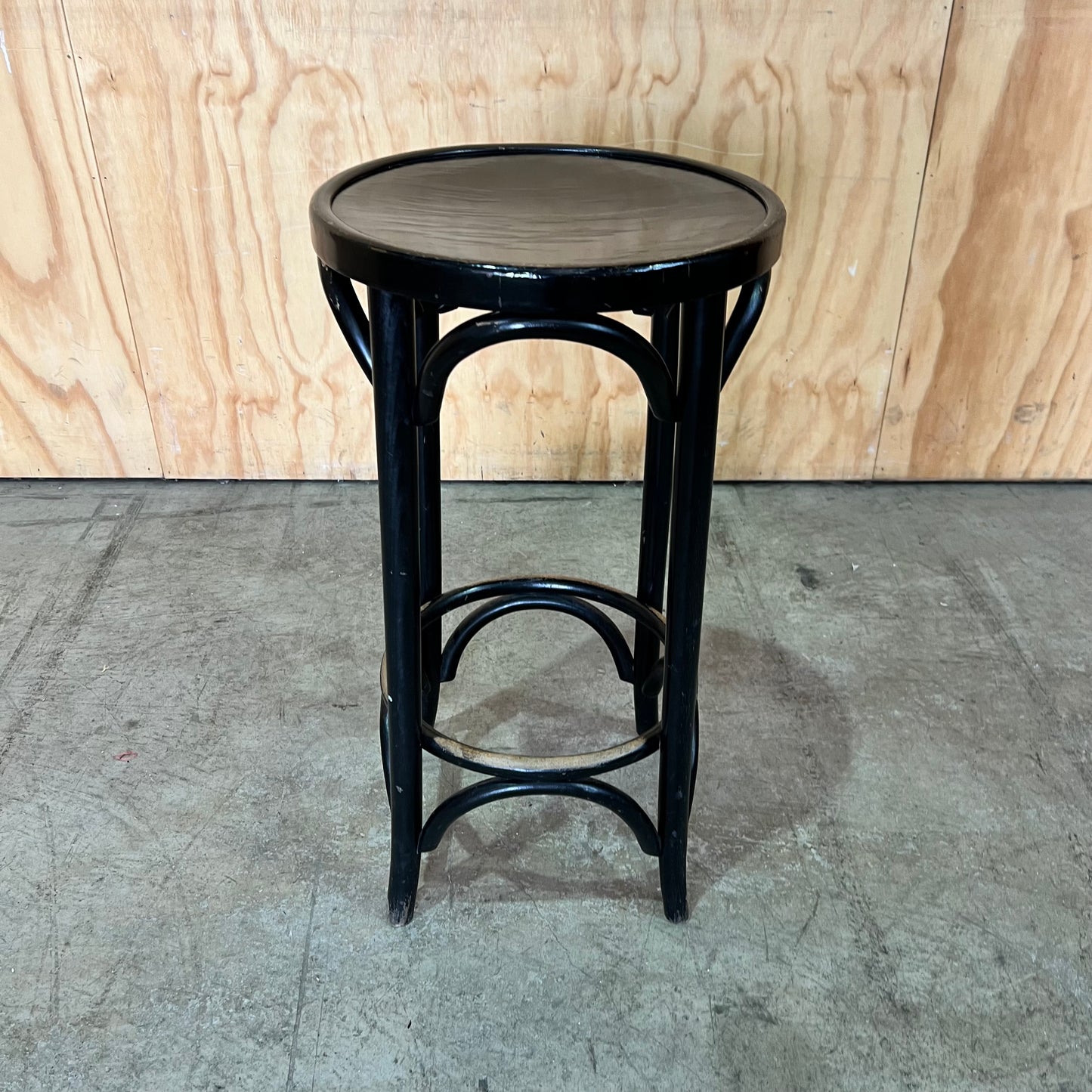 Black Timber Bentwood Bar Stool