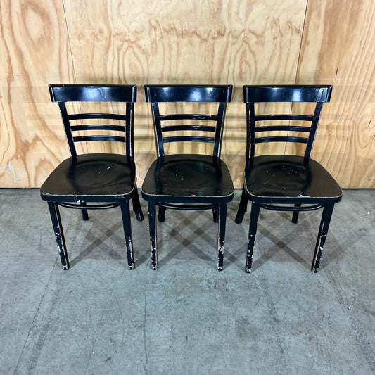 Black Timber Bentwood Schoolhouse Chair