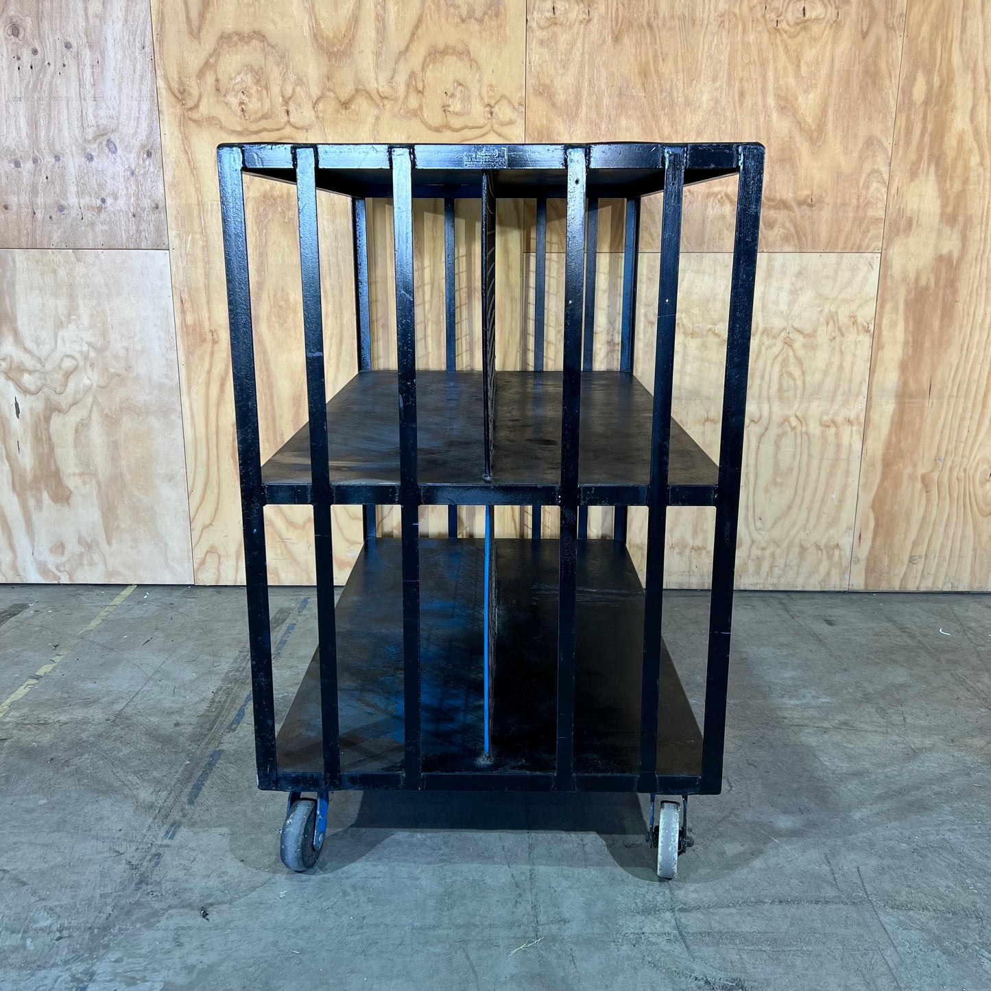 Black Metal Double Sided Trolley