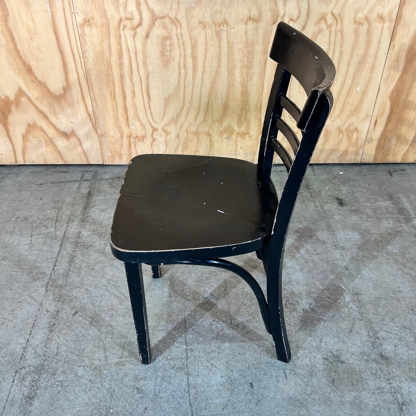 Black Timber Bentwood Schoolhouse Chair