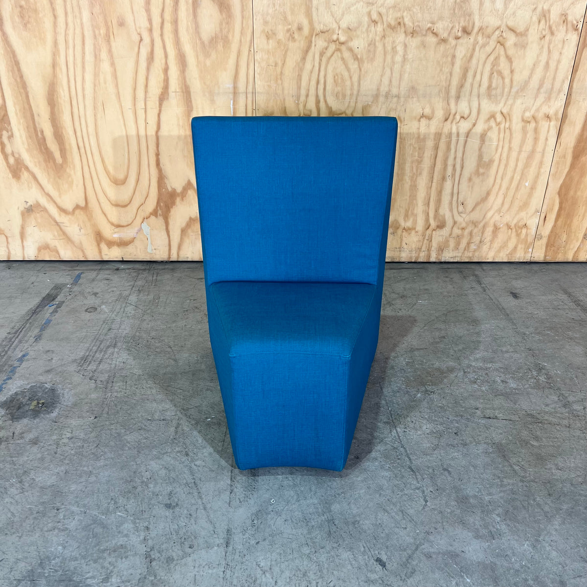 Teal Vinyl Modular Sofa Piece