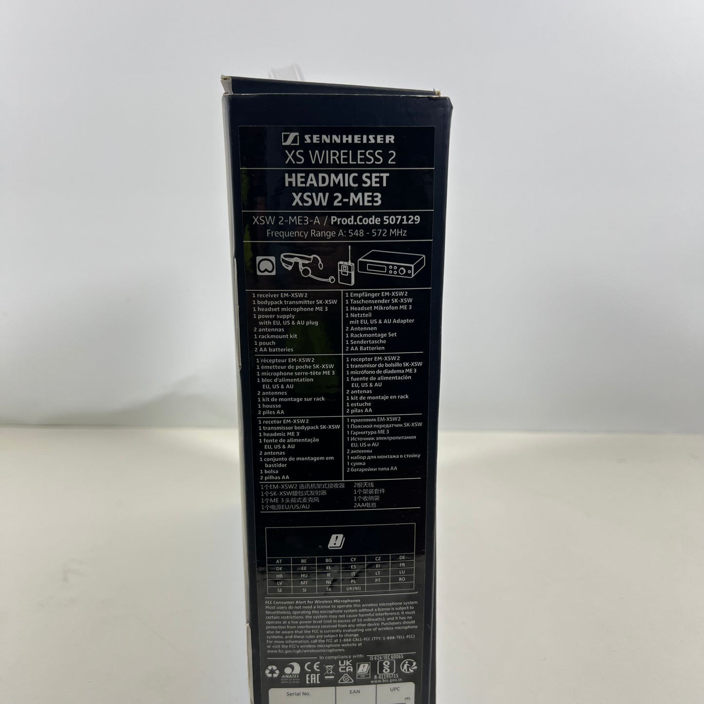 Sennheiser XSW 2-ME3-A Wireless Headset Microphone System Set