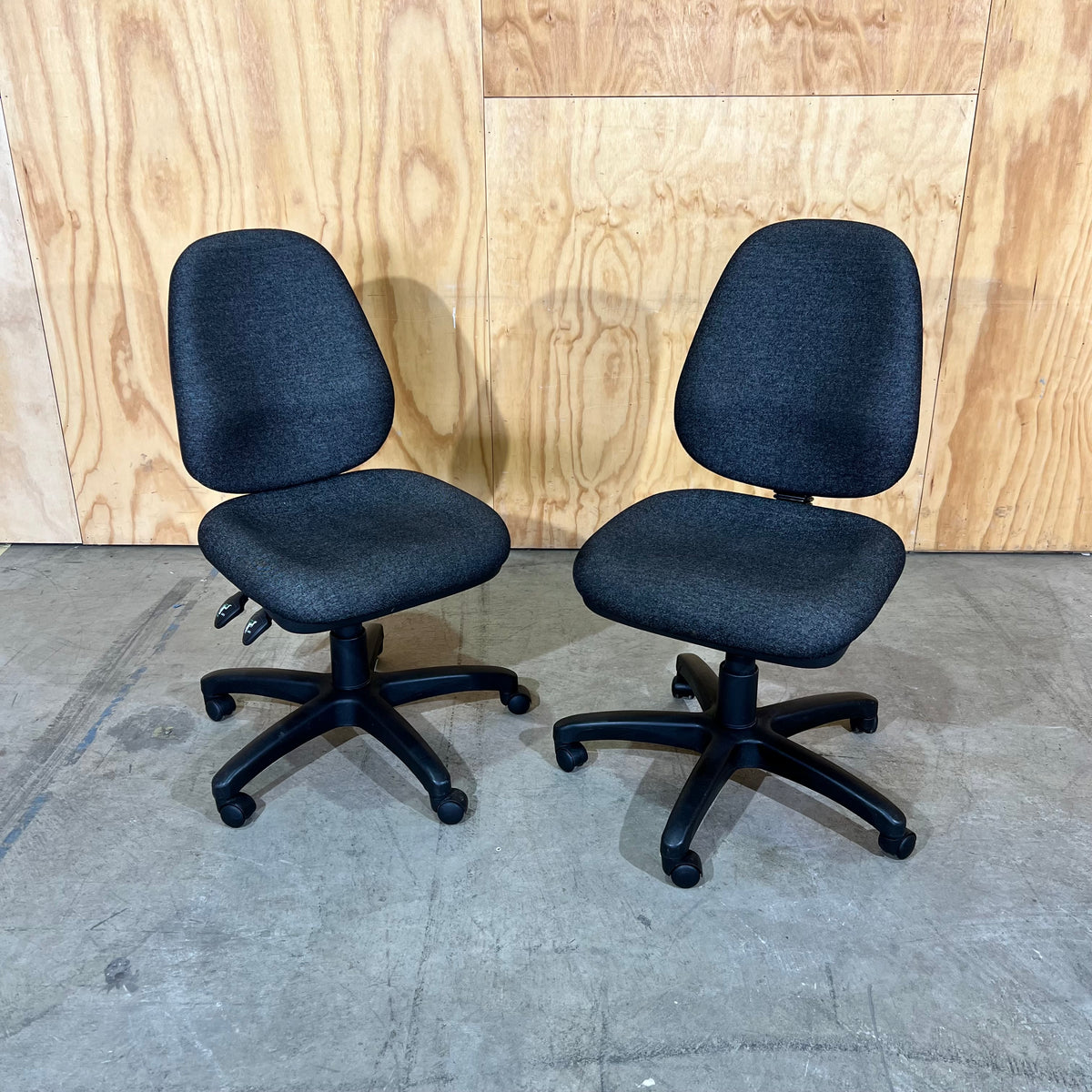 Grey Upholstered Office Chair