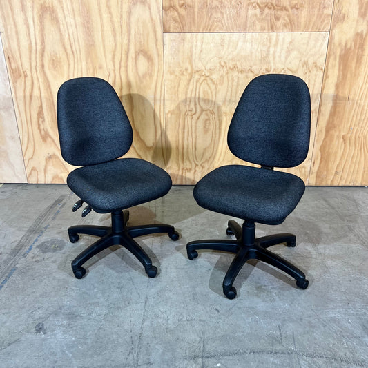 Grey Upholstered Office Chair