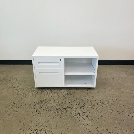 White Open Caddy Unit