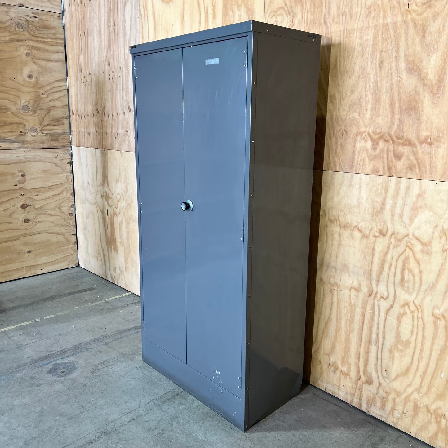 Grey Metal 2 Door Cabinet