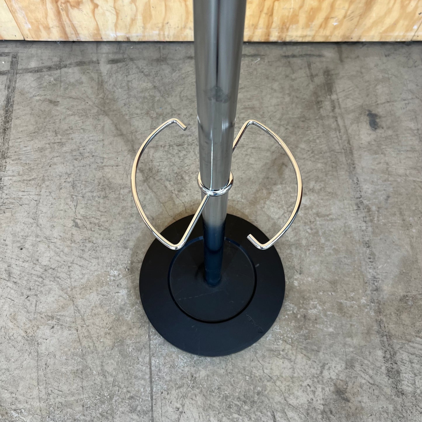 Alba Chromy Coat Rack in Chrome with Black Knobs