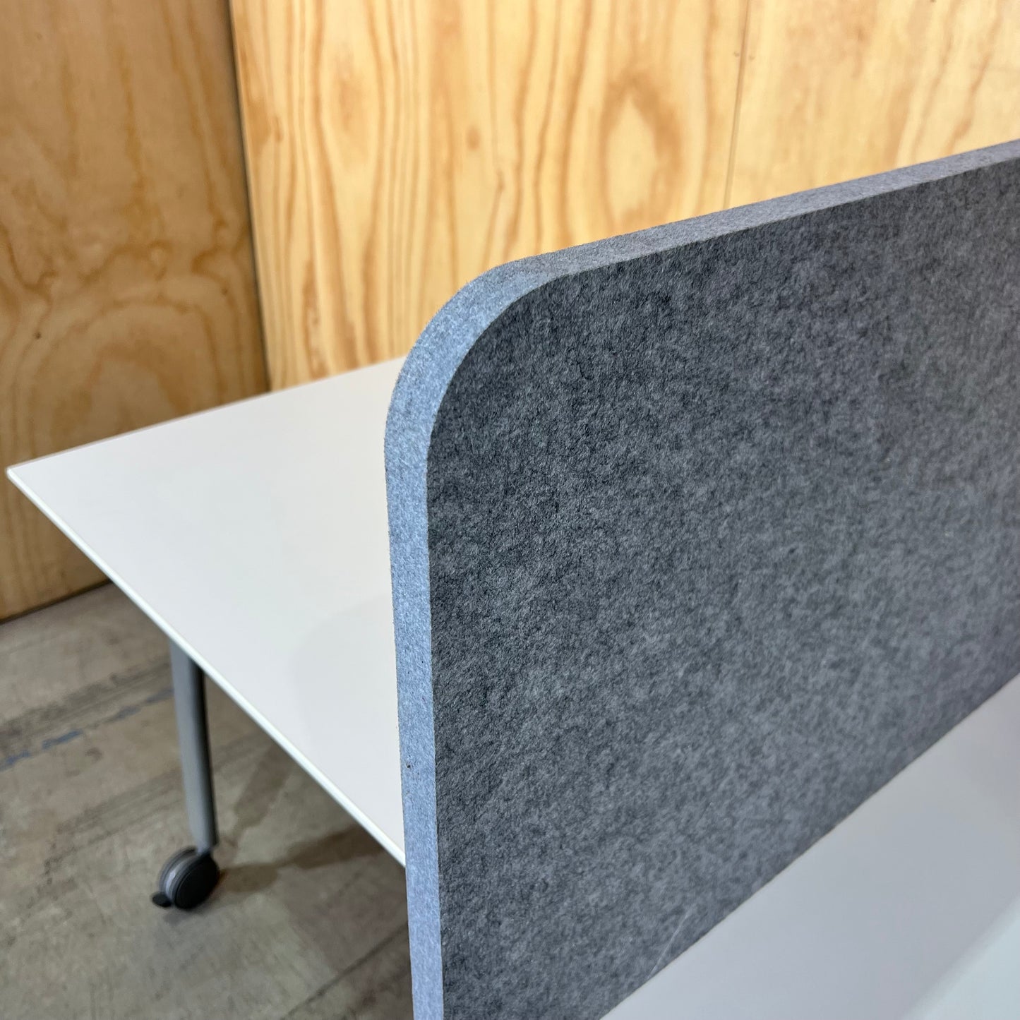 Grey Felt Desk Divider