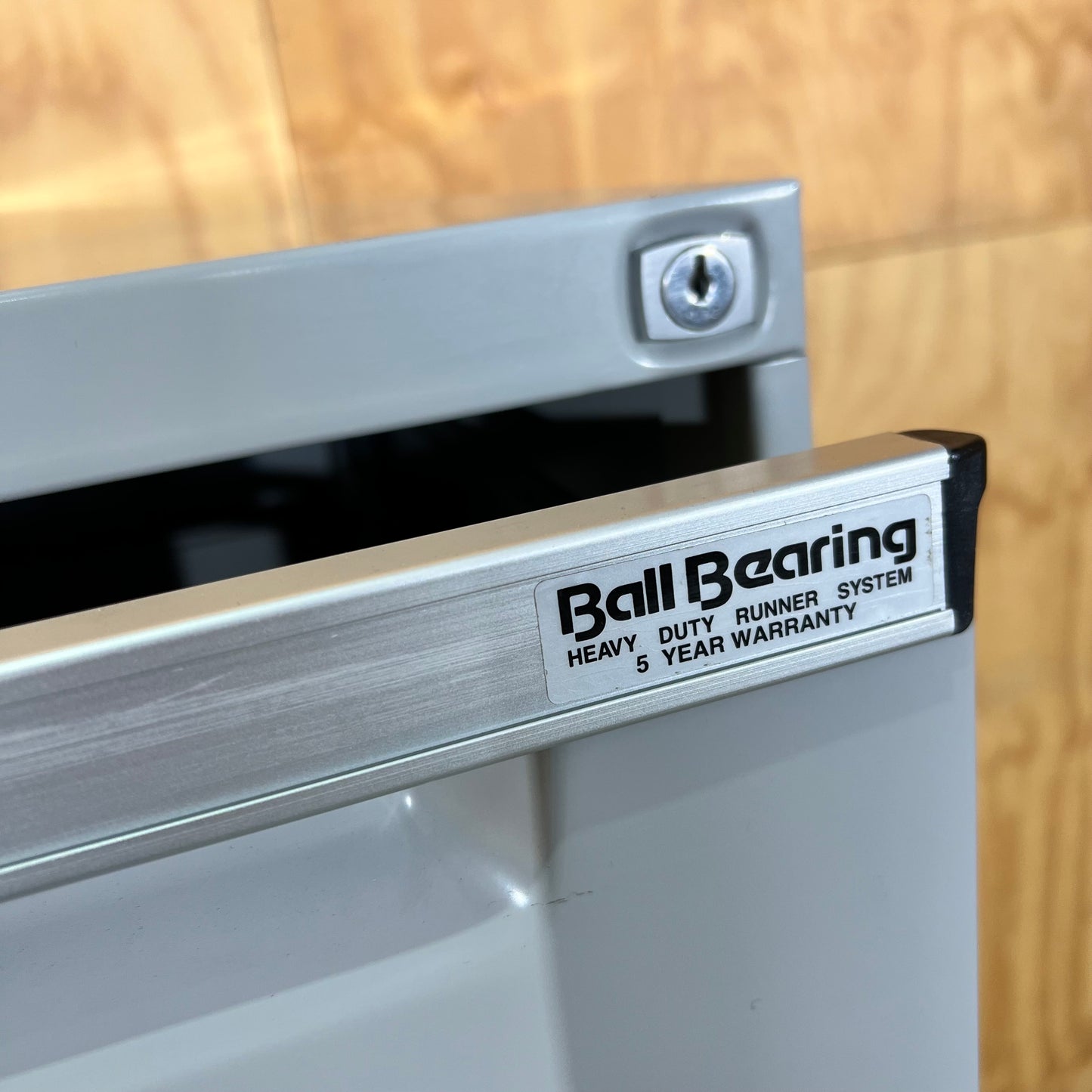 Light Grey Metal Filing Cabinet