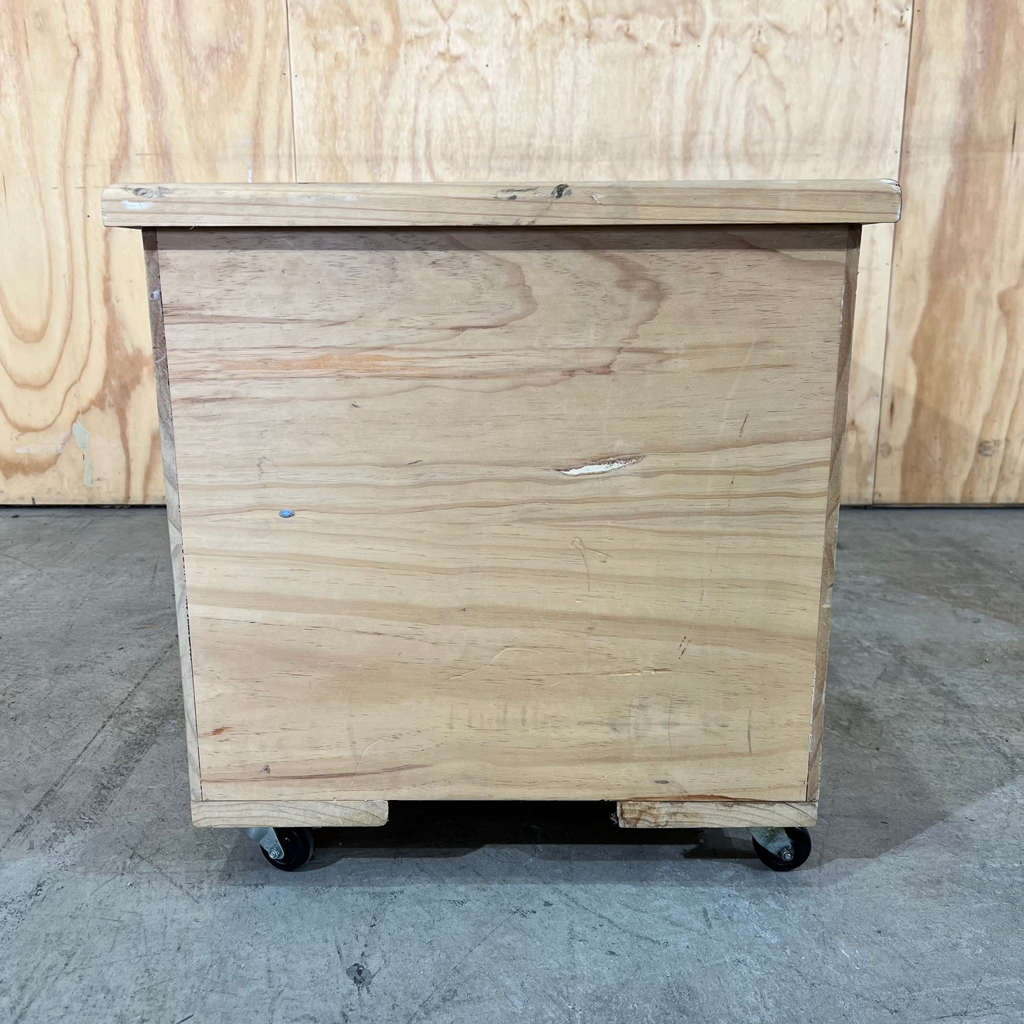 Timber Planter on Castor Wheels