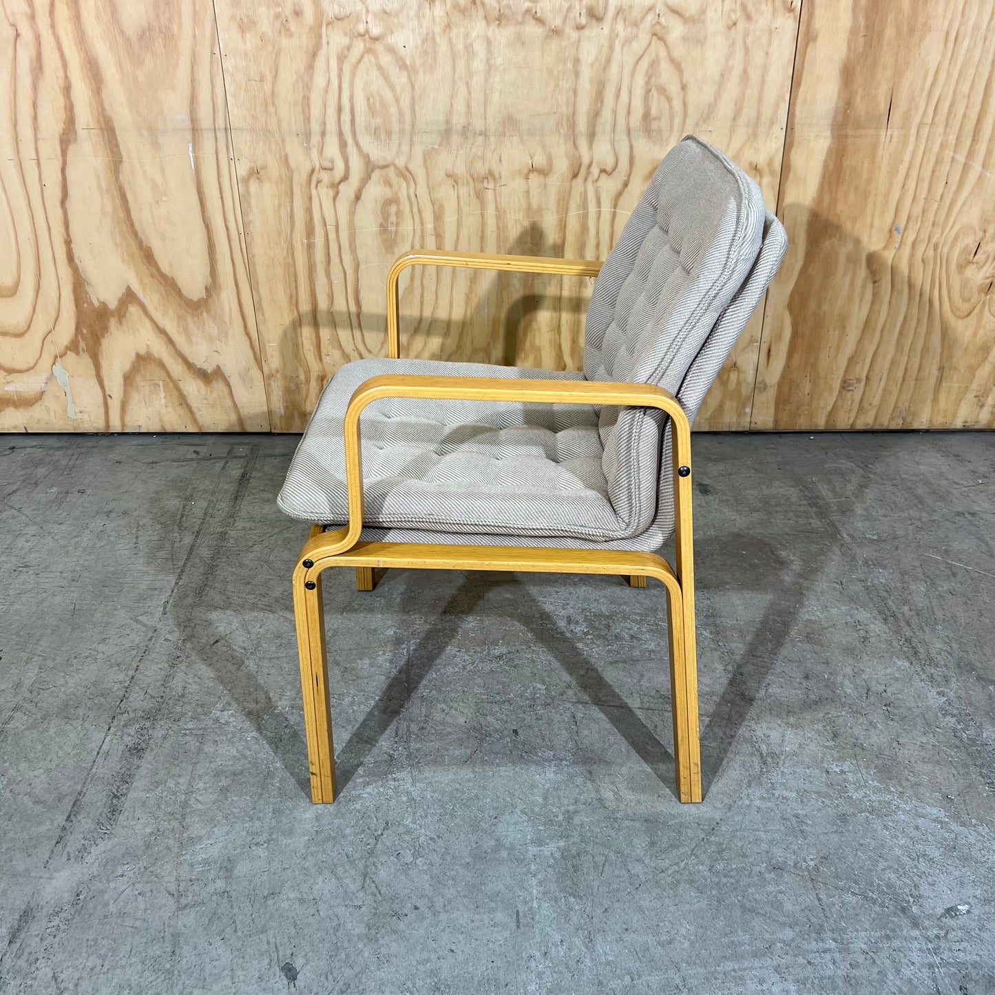 Kinnarps 1980s Scandinavian Bentwood Armchair