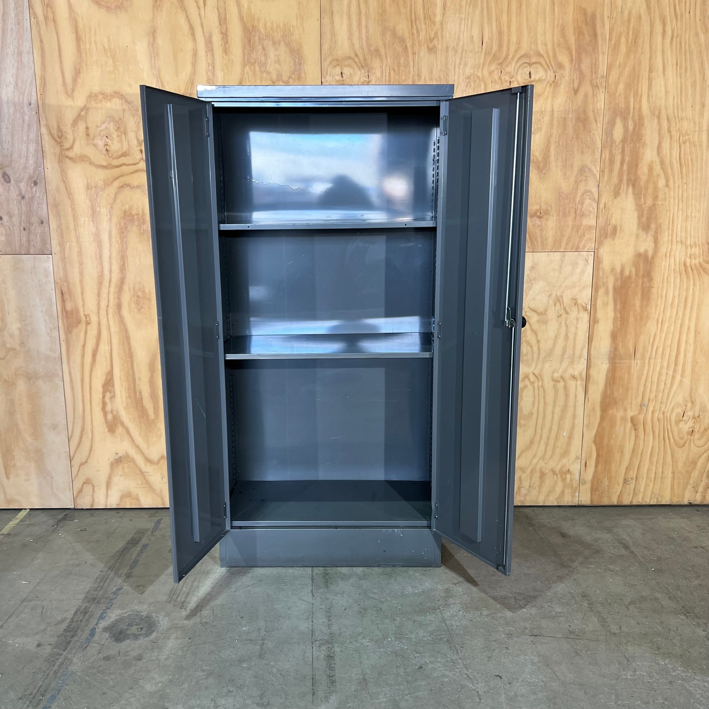 Grey Metal 2 Door Cabinet