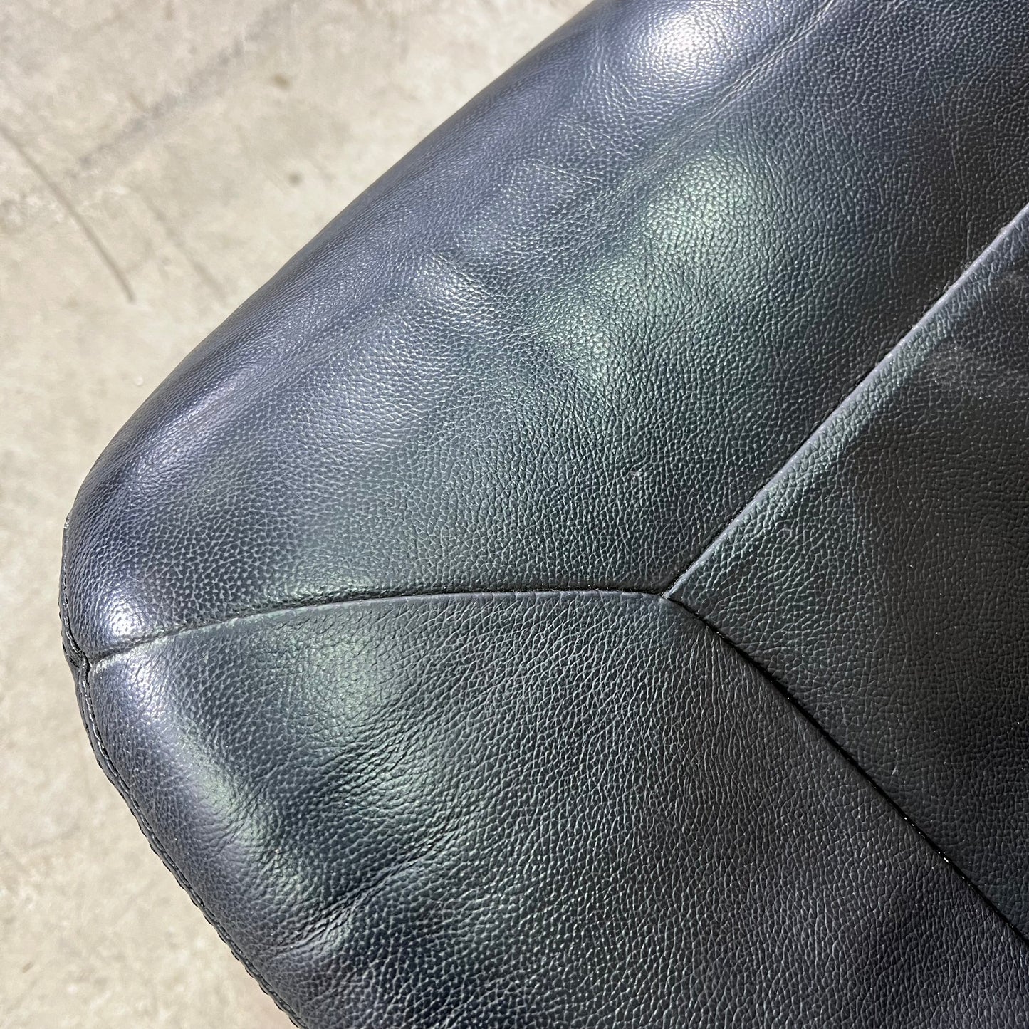 Stateline Leather-Look Executive Chair in Black
