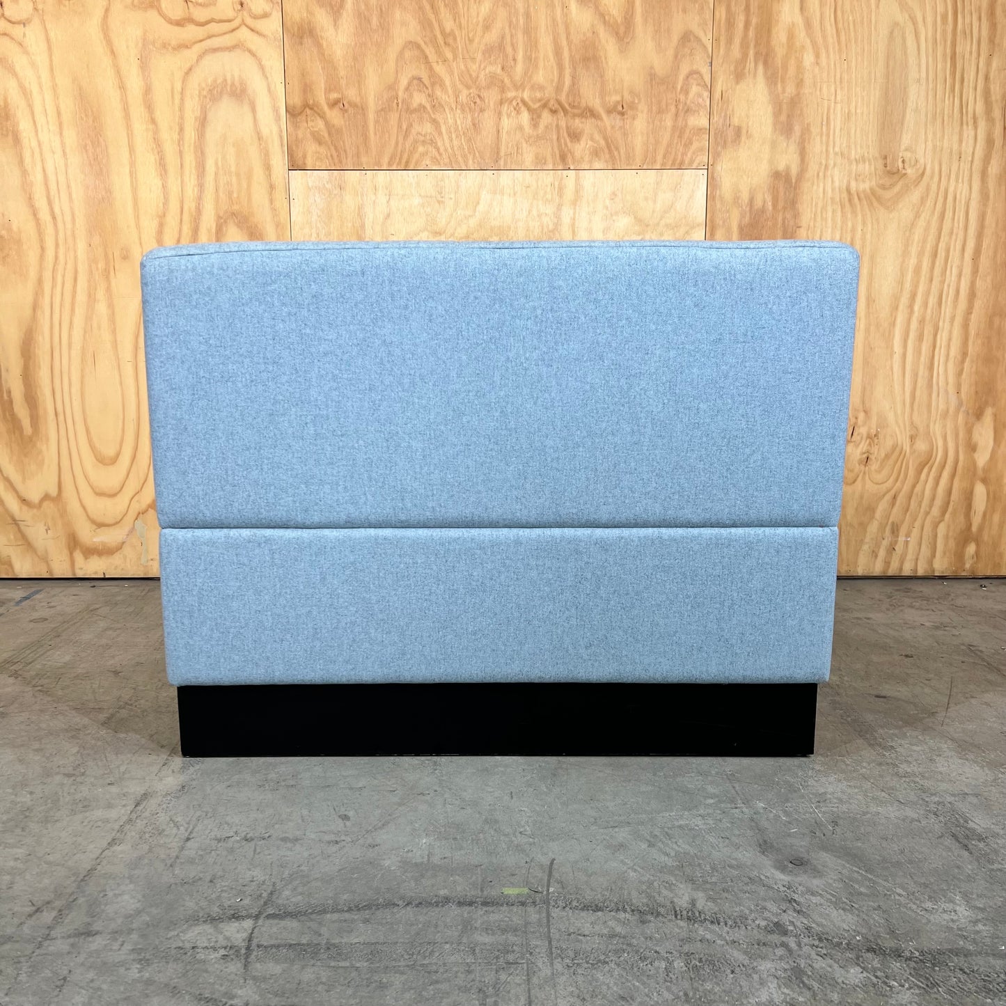 Grey/Light Blue Two Person Booth Seat