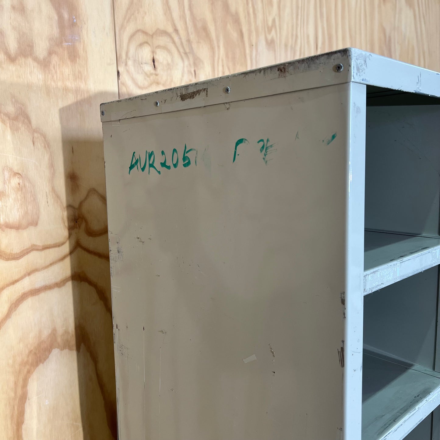 Industrial Steel Pigeon Hole Unit - Putty Grey