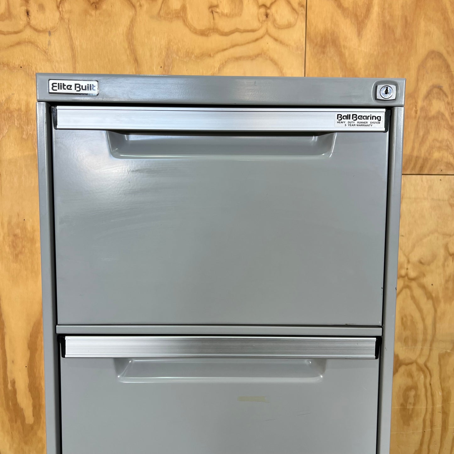 Light Grey Metal Filing Cabinet