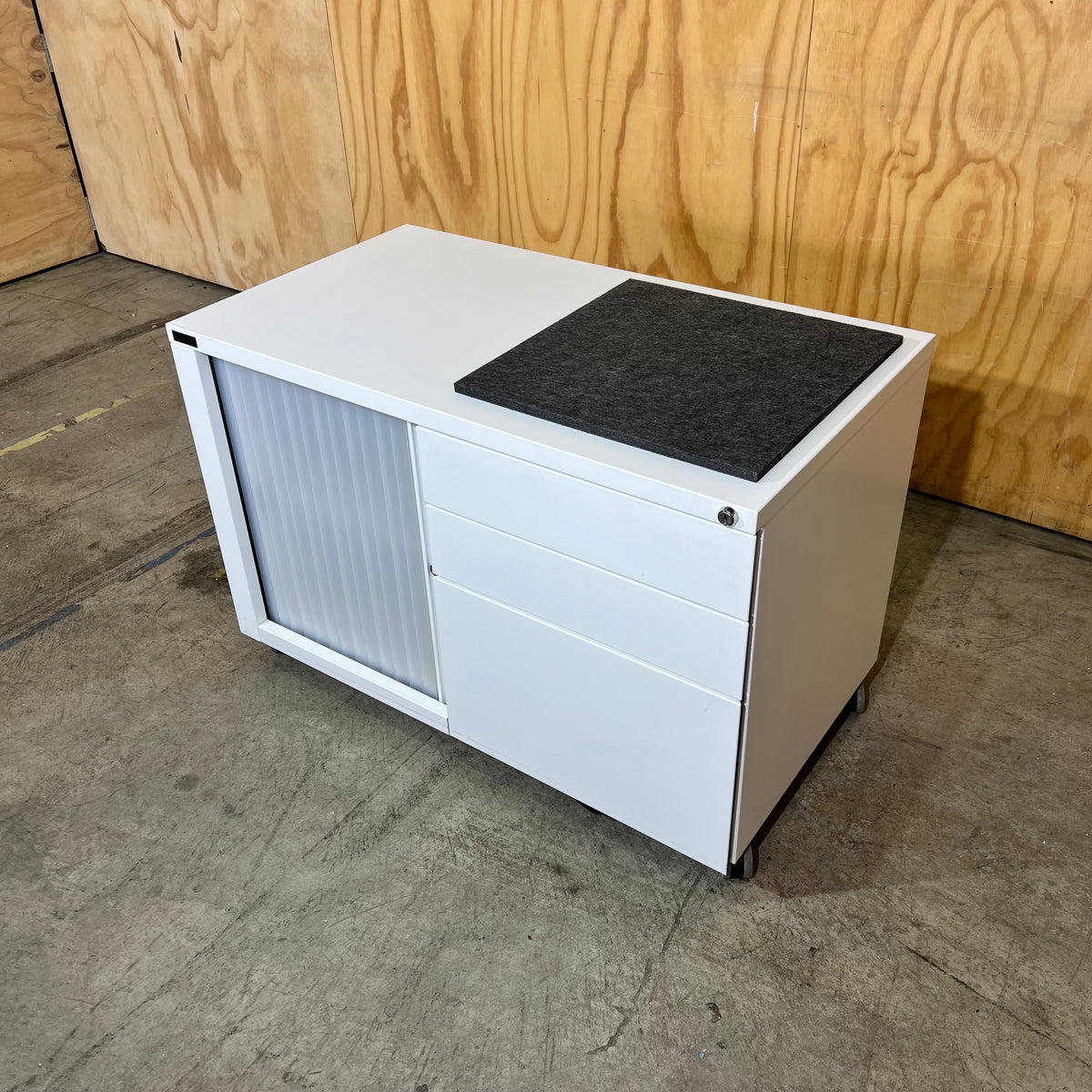 Schiavello Mobile Storage Caddy with Tambour & Seat Pad