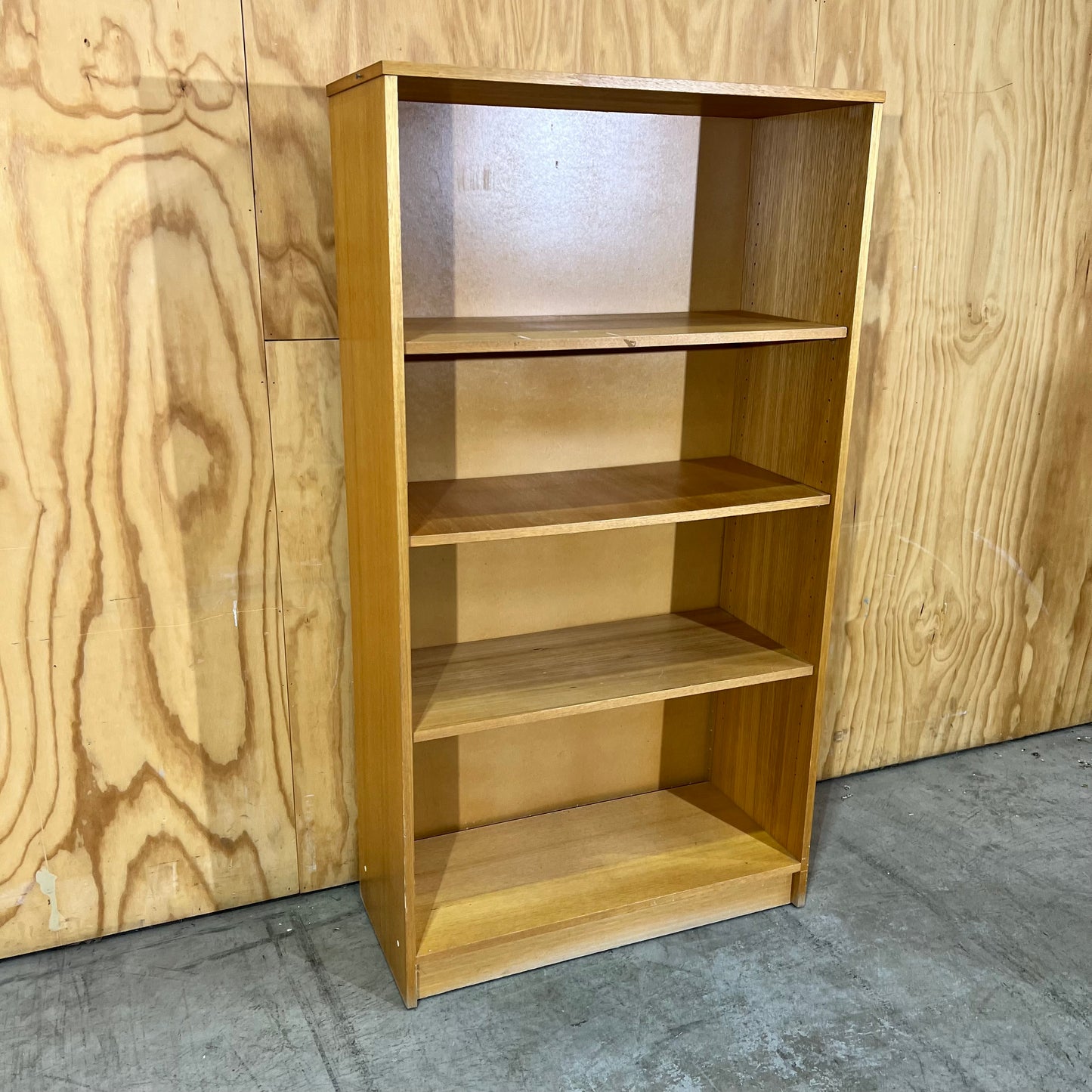 Mid-Century Aesthetic Pine Bookshelf