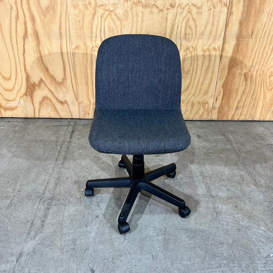 Commerical Grey Upholstered Task Chair without Arms