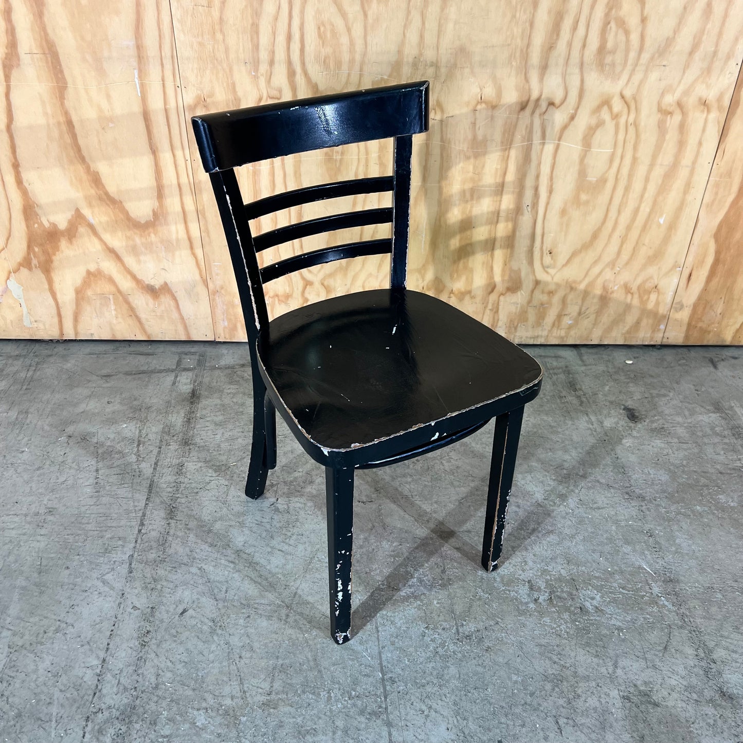 Black Timber Bentwood Schoolhouse Chair