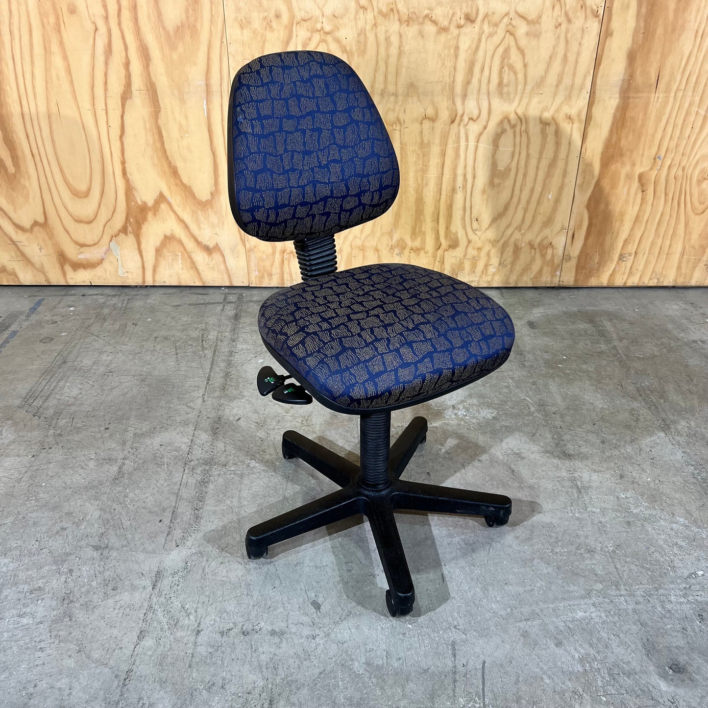Blue Patterned Task Chair