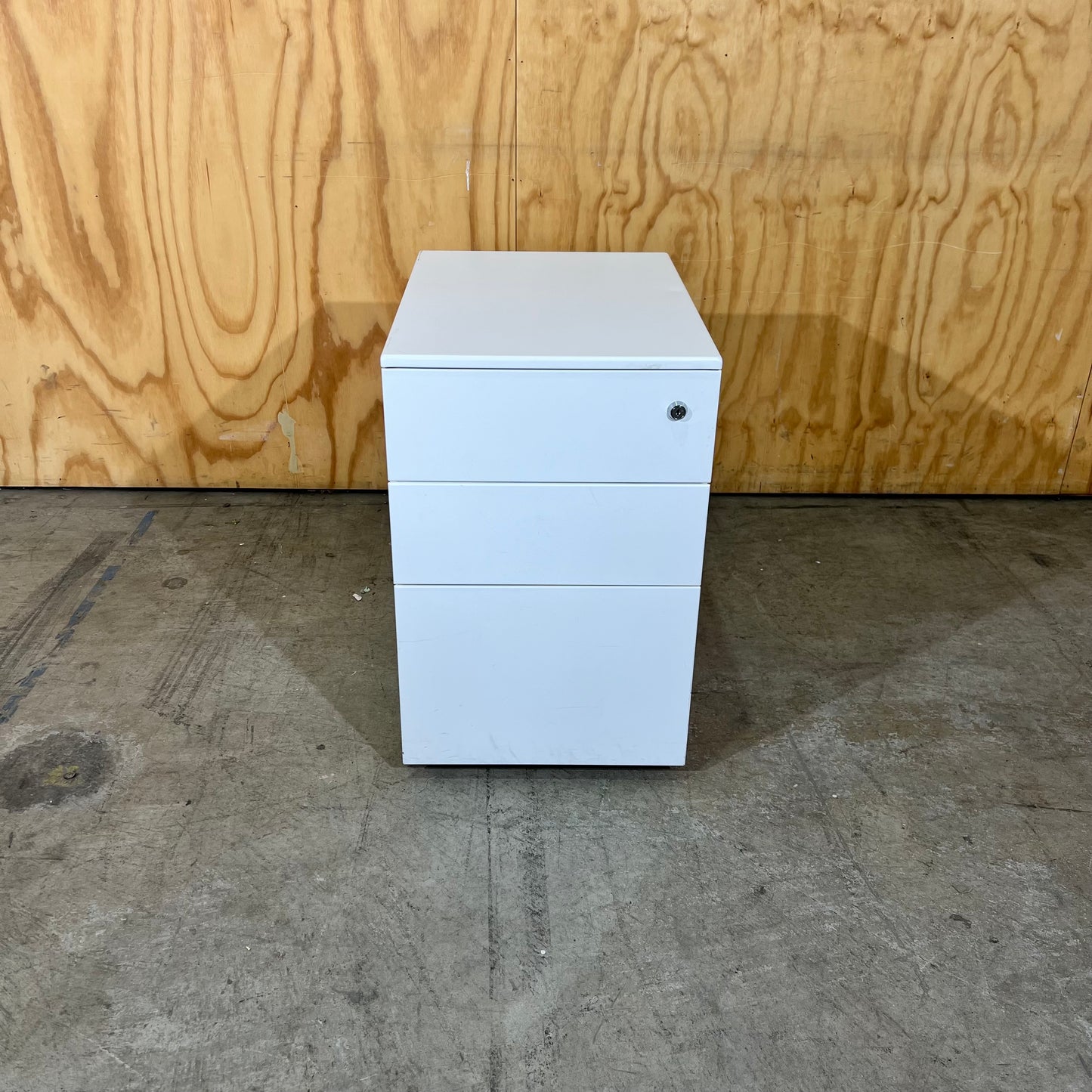 3-Drawer Pedestal in White
