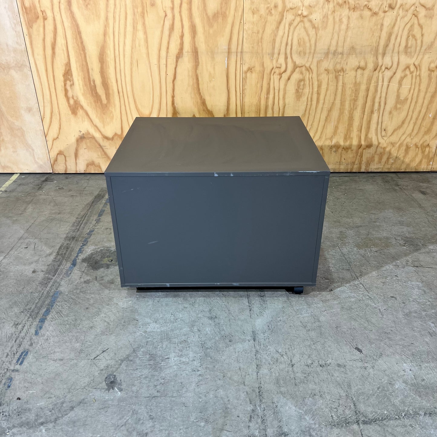 Charcoal 2-Door Storage Cabinet on Wheels