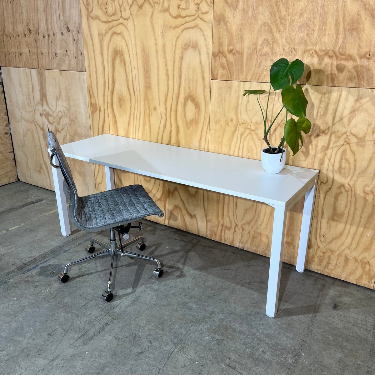 Long Thin White Desk/Table