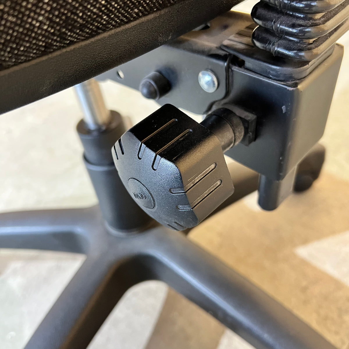 Grey Upholstered Office Chair