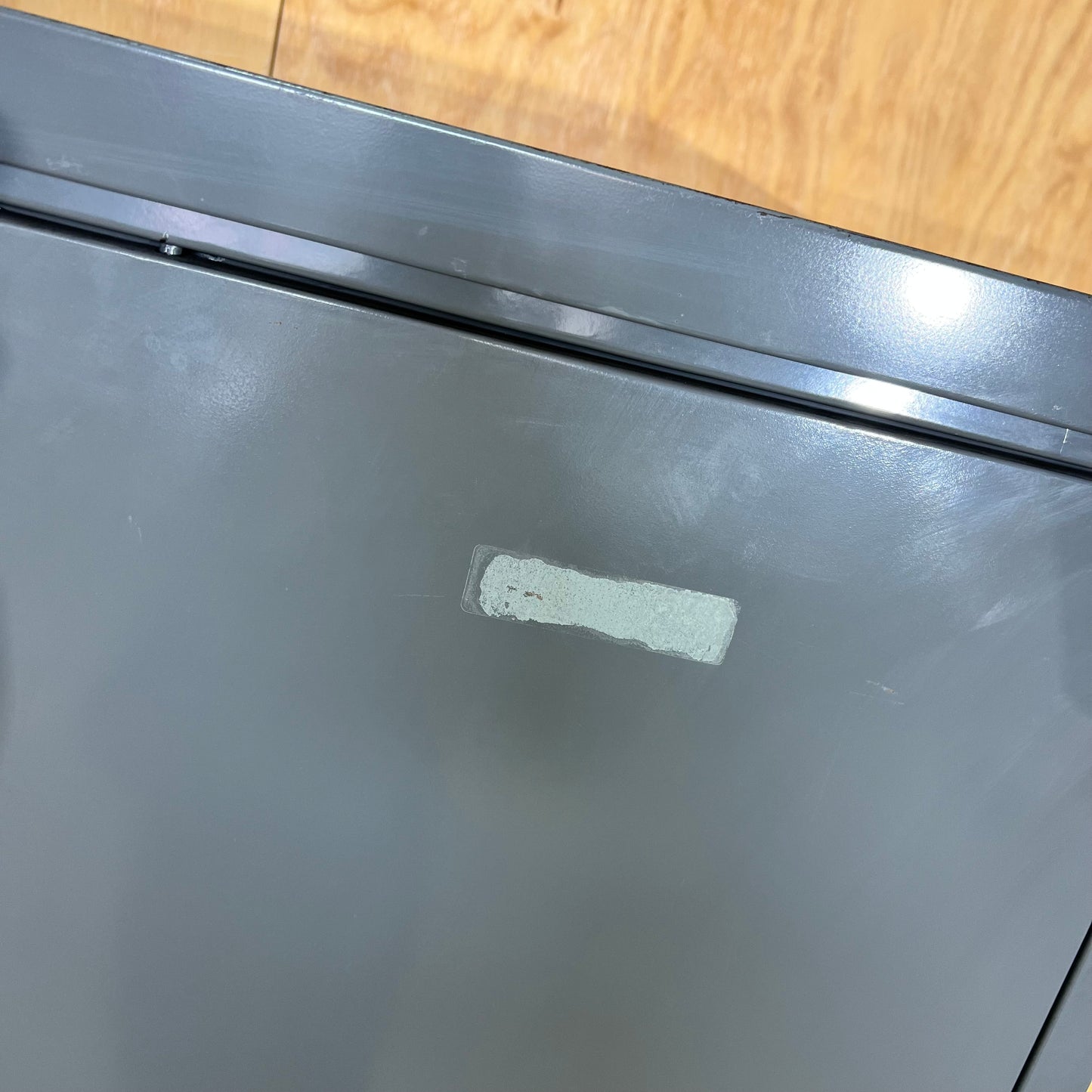 Grey Metal 2 Door Cabinet