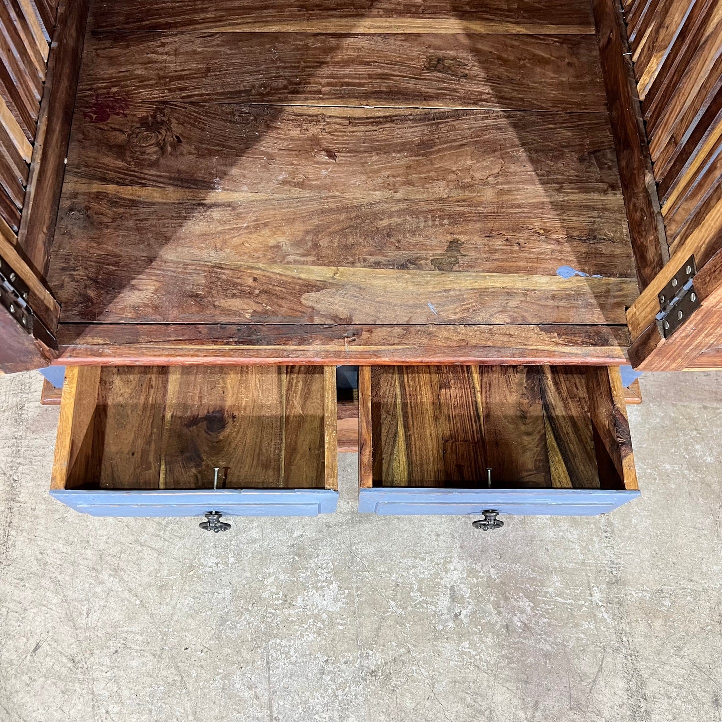 Blue Teak Cabinet