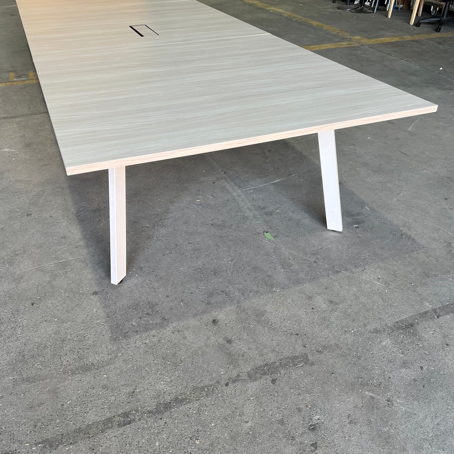Commercial Boardroom Table with Cable Boxes - 20 Seater