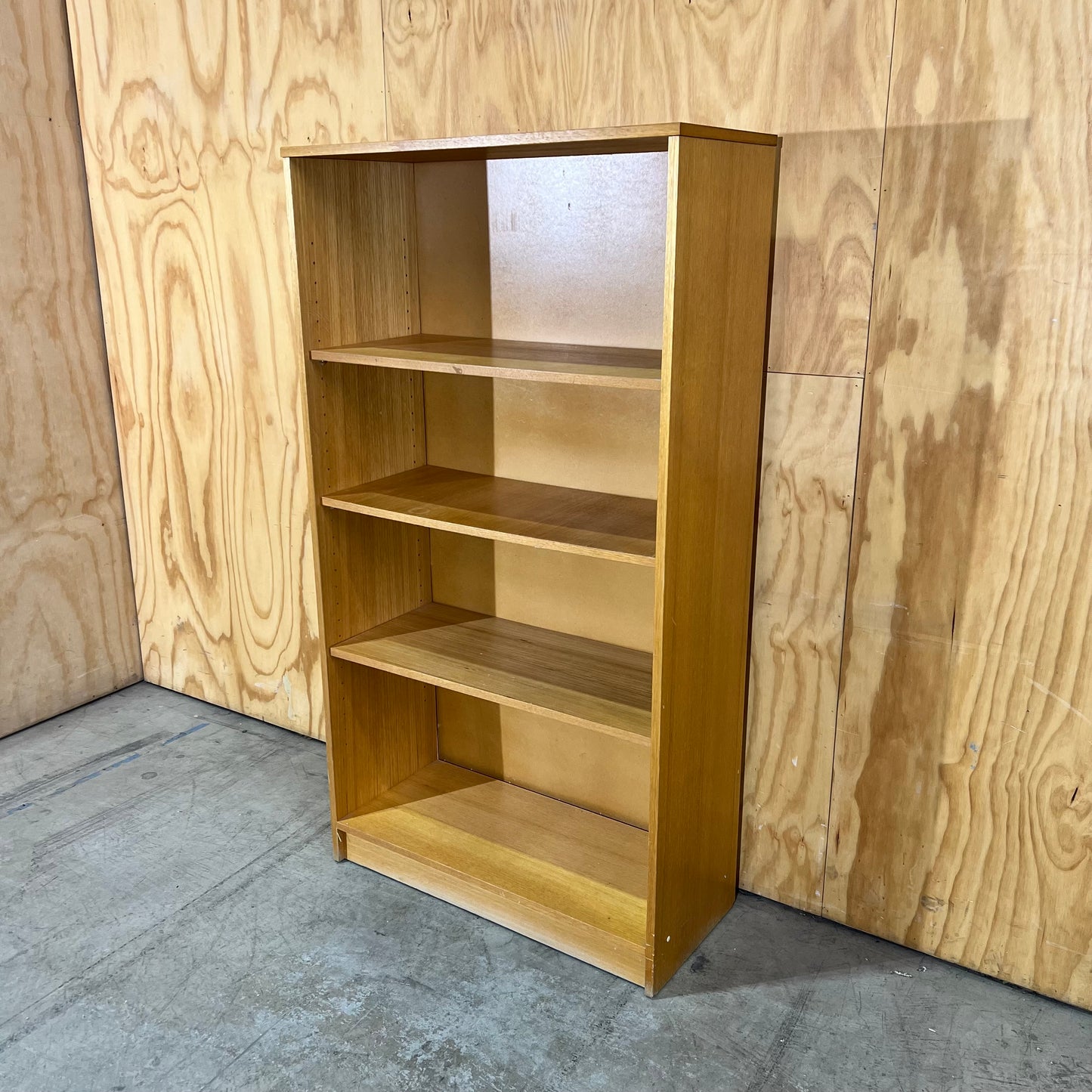 Mid-Century Aesthetic Pine Bookshelf