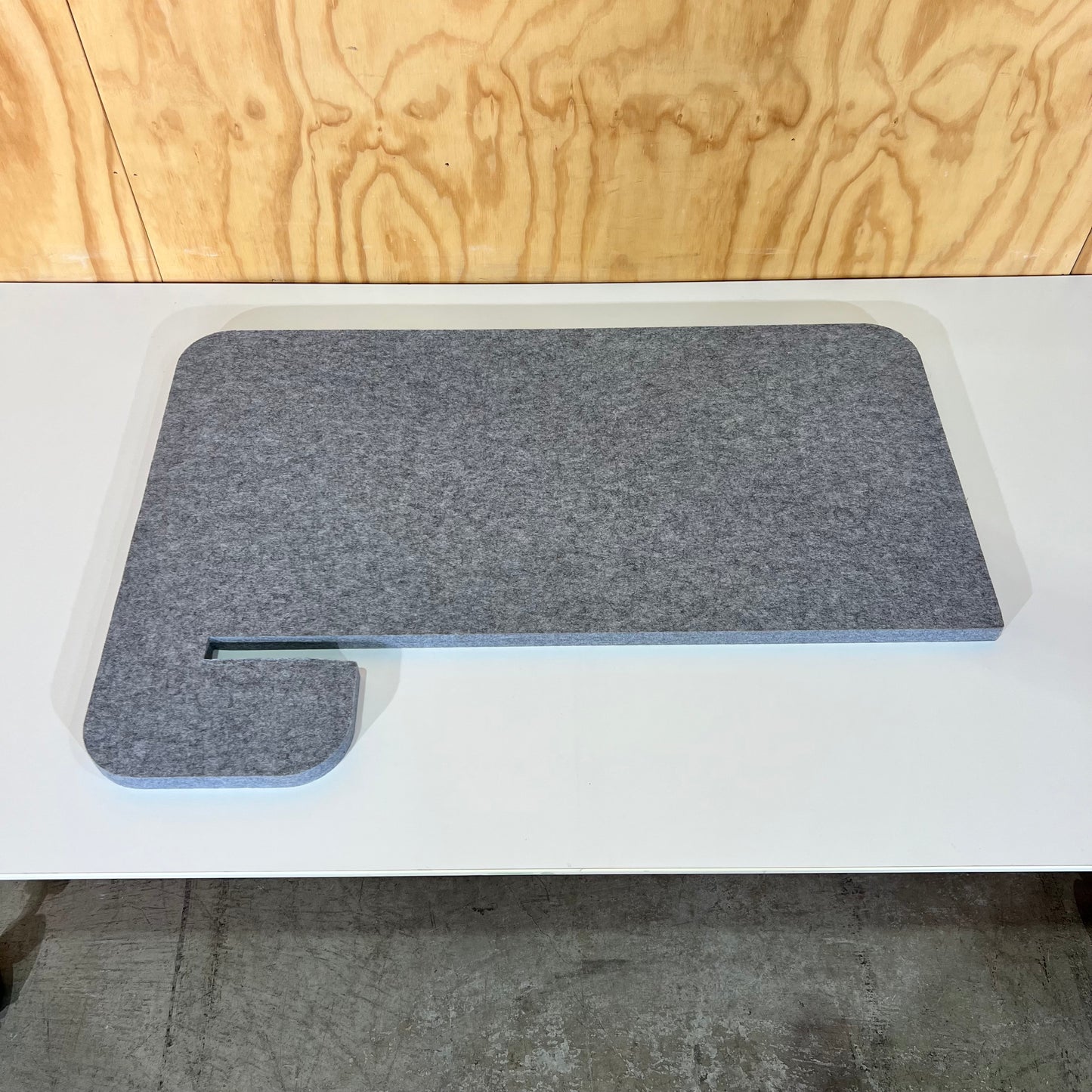 Grey Felt Desk Divider