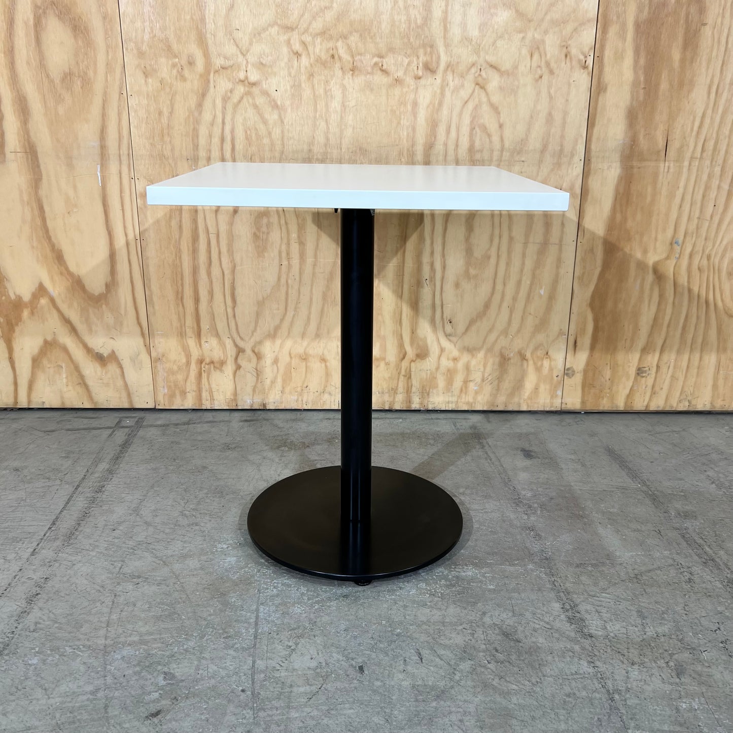 Small White Table with Black Base