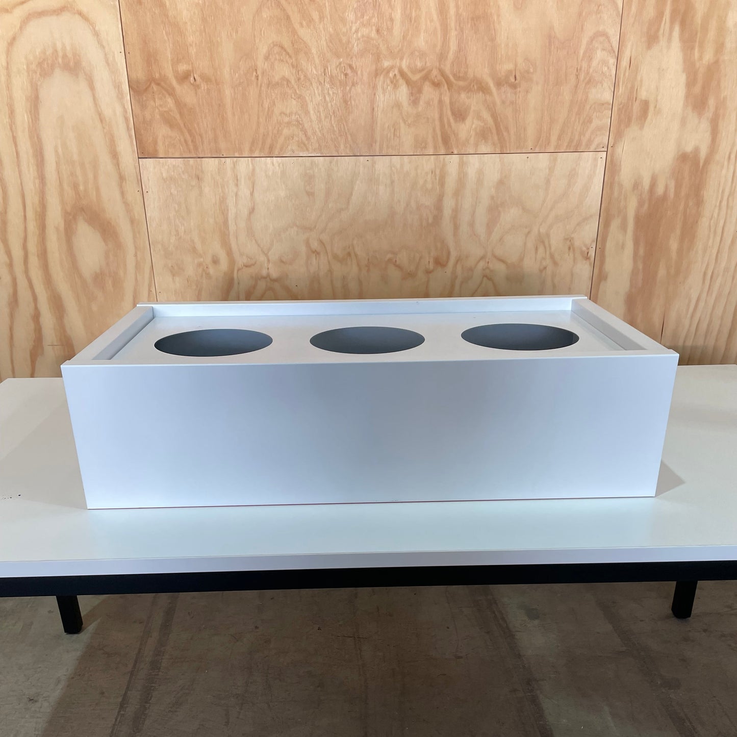 White Planter Box