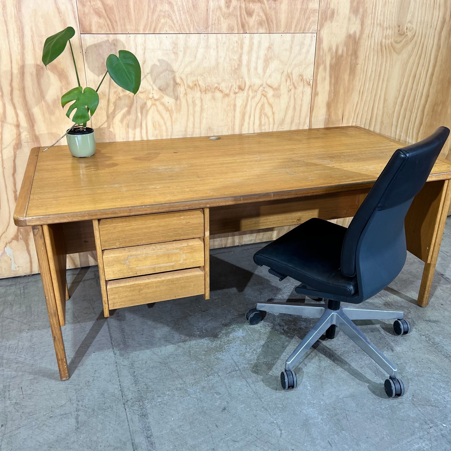 Mid-Century Teak Executive Desk